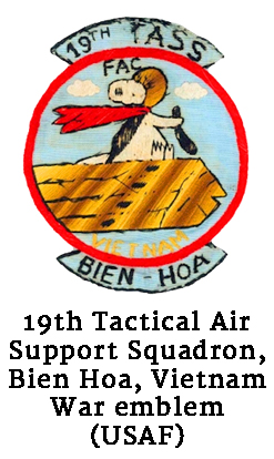 19th Tactical Air Support Squadron, Bien Hoa, Vietnam War emblem (USAF)